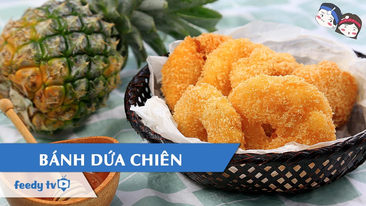 Cách làm bánh dứa chiên giòn