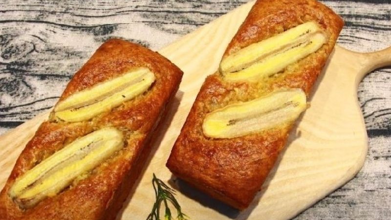 Cách làm bánh mì chuối nướng béo ngậy khó cưỡng