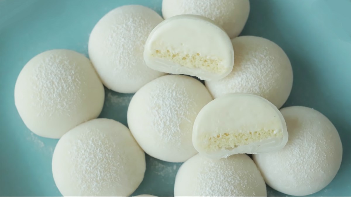 Cách làm bánh mochi nhân kem