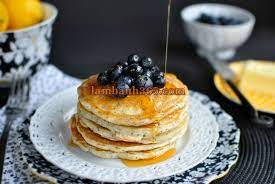 Cách làm bánh pancake chanh và hạt anh túc