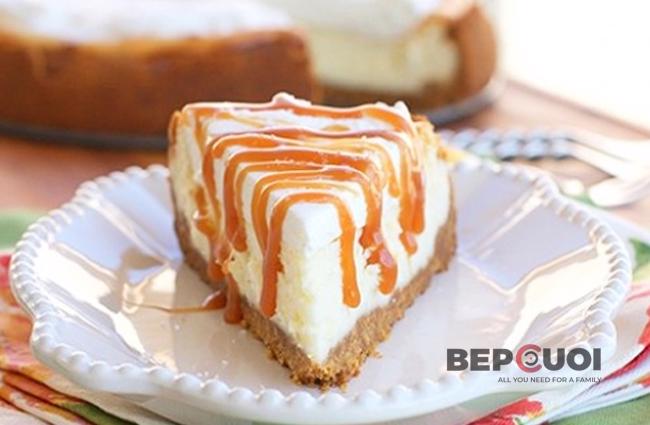 Cách làm Cheesecake nướng caramel ngon không thể chối từ