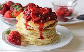 Cách làm pancake dâu tây ngon miệng