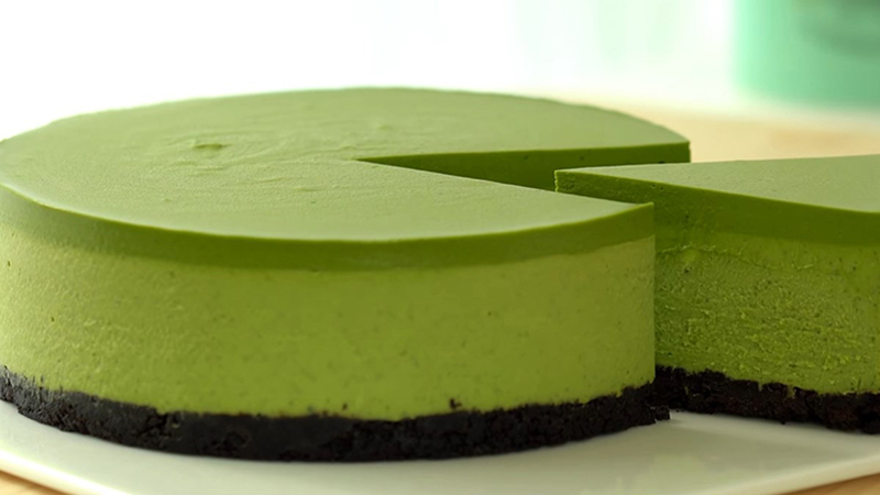 Học cách làm Cheesecake trà xanh siêu ngon