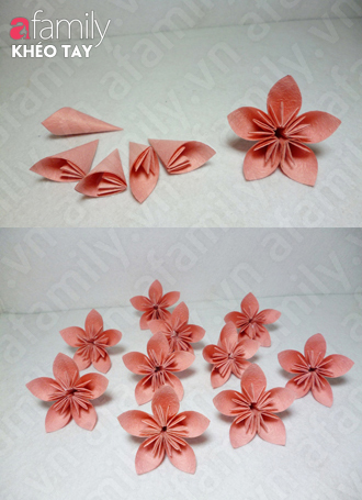 B&#236;nh hoa Origami xinh xắn tặng mẹ y&#234;u ng&#224;y 20/10