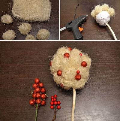 3 bước học c&#225;ch l&#224;m chậu hoa handmade đơn giản từ len