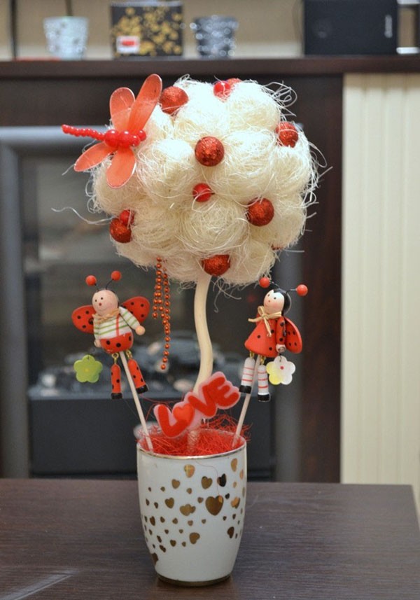 3 bước học c&#225;ch l&#224;m chậu hoa handmade đơn giản từ len
