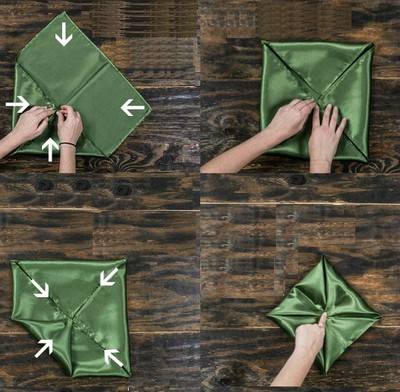 3 c&#225;ch gấp khăn ăn đẹp tinh tế m&#224; kh&#244;ng hề kh&#243;