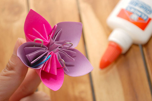 C&#225;ch gấp hoa kusudama (little rose)