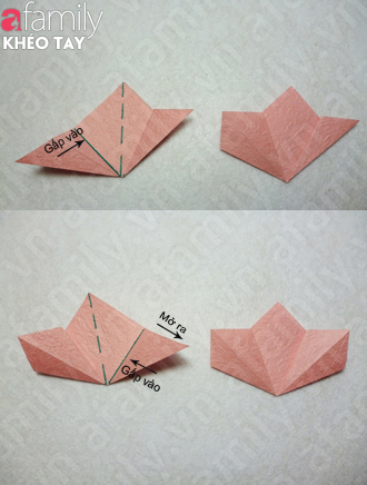 B&#236;nh hoa Origami xinh xắn tặng mẹ y&#234;u ng&#224;y 20/10