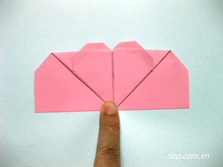 Kẹp s&#225;ch tr&#225;i tim Origami