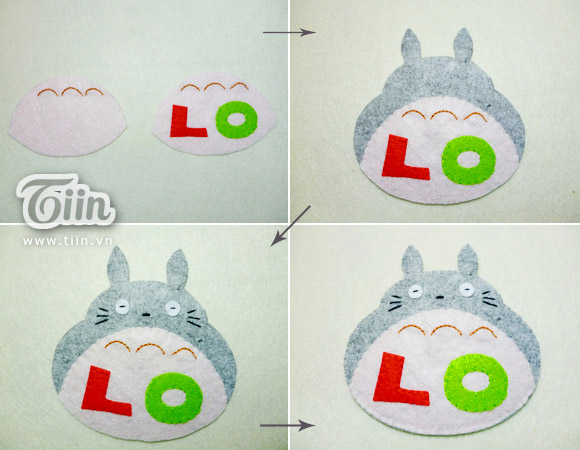 C&#225;ch l&#224;m đế l&#243;t ly thần Totoro cho c&#225;c đ&#244;i t&#236;nh nh&#226;n