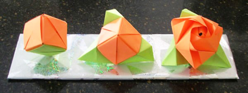 C&#225;ch gấp hoa hồng bằng giấy origami đầy ma thuật