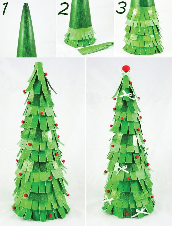 Bộ sưu tập những mẫu c&#226;y th&#244;ng Noel handmade cực xinh