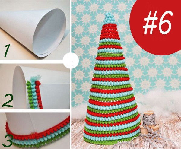 Bộ sưu tập những mẫu c&#226;y th&#244;ng Noel handmade cực xinh