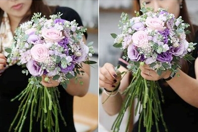 C&#225;ch b&#243; hoa đẹp từ hoa hồng v&#224; hoa c&#225;t tường