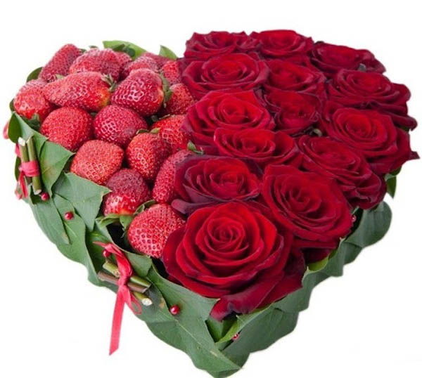 C&#225;ch cắm hoa hồng h&#236;nh tr&#225;i tim cho ng&#224;y Valentine