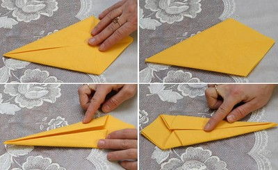 C&#225;ch gấp khăn ăn đẹp h&#236;nh thi&#234;n nga cho b&#224;n tiệc ng&#224;y Tết