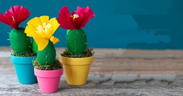 C&#225;ch l&#224;m c&#226;y hoa xương rồng bằng giấy nh&#250;n cực đẹp