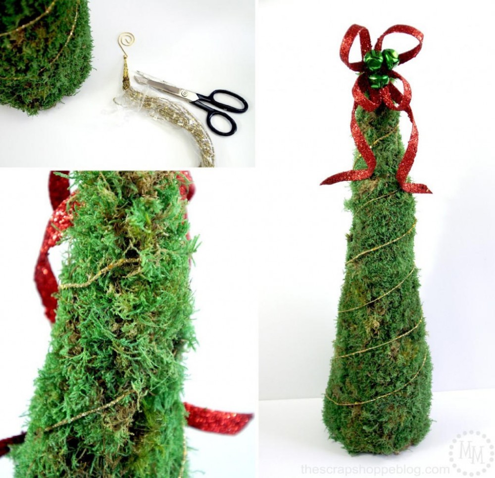 C&#225;ch l&#224;m c&#226;y th&#244;ng Noel từ giấy nh&#225;m v&#224; r&#234;u