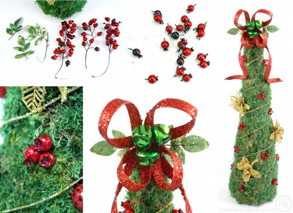 C&#225;ch l&#224;m c&#226;y th&#244;ng Noel từ giấy nh&#225;m v&#224; r&#234;u