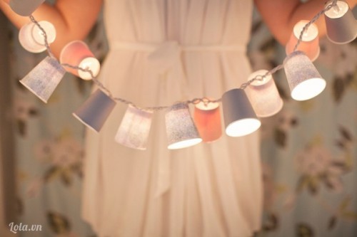 C&#225;ch l&#224;m đ&#232;n handmade từ ly giấy cực lung linh