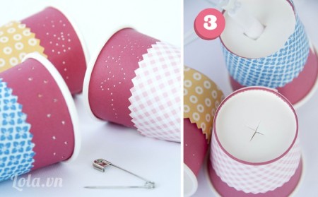 C&#225;ch l&#224;m đ&#232;n handmade từ ly giấy cực lung linh