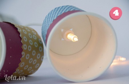 C&#225;ch l&#224;m đ&#232;n handmade từ ly giấy cực lung linh