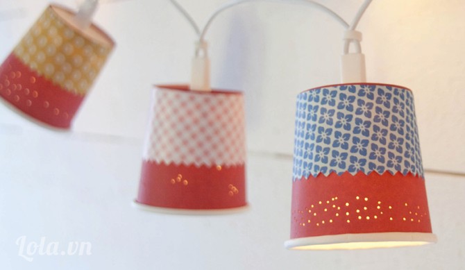 C&#225;ch l&#224;m đ&#232;n handmade từ ly giấy cực lung linh