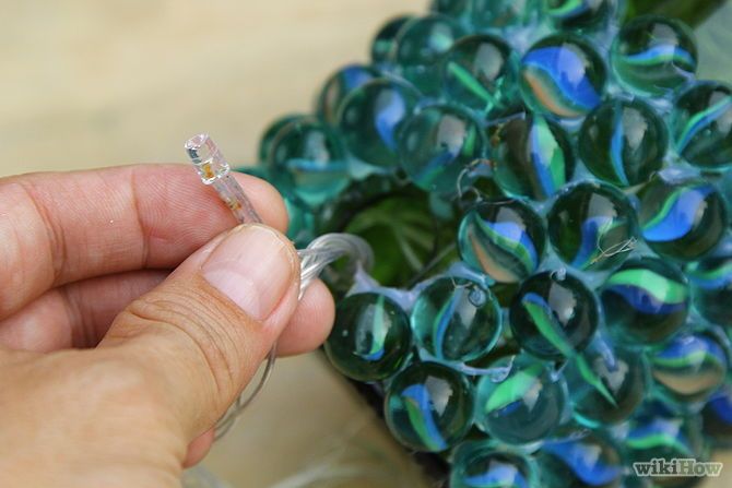 C&#225;ch l&#224;m đ&#232;n ngủ handmade từ chai lọ v&#224; vi&#234;n bi