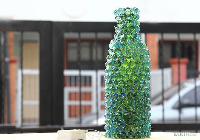 C&#225;ch l&#224;m đ&#232;n ngủ handmade từ chai lọ v&#224; vi&#234;n bi