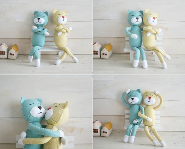 Trổ t&#224;i l&#224;m gấu b&#244;ng handmade d&#224;i tay biểu đạt cảm x&#250;c