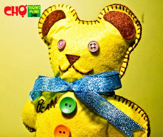 L&#224;m gấu b&#244;ng handmade từ vải nỉ cho b&#233; &#244;m cả ng&#224;y