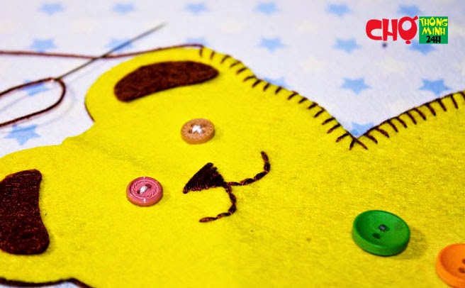 L&#224;m gấu b&#244;ng handmade từ vải nỉ cho b&#233; &#244;m cả ng&#224;y
