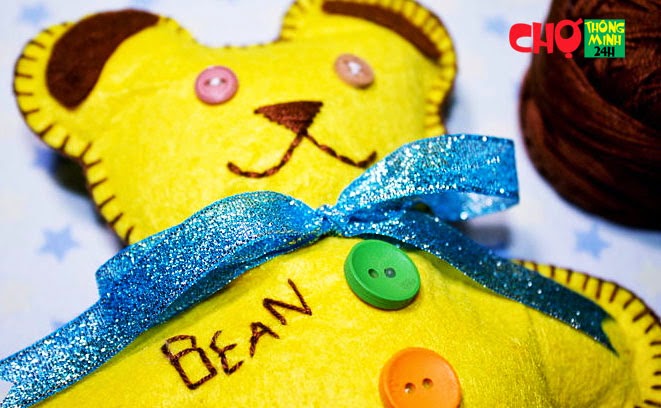 L&#224;m gấu b&#244;ng handmade từ vải nỉ cho b&#233; &#244;m cả ng&#224;y