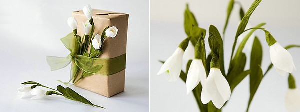 C&#225;ch l&#224;m hoa bằng giấy h&#236;nh giọt tuyết cho nh&#224; th&#234;m m&#225;t