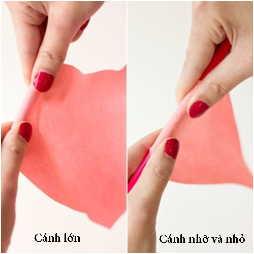 C&#225;ch l&#224;m hoa hồng bằng khăn giấy trang tr&#237; nh&#224; xinh xắn