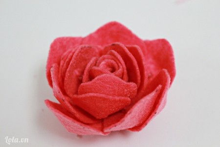 C&#225;ch l&#224;m hoa hồng bằng vải nỉ tặng mẹ nh&#226;n ng&#224;y 8/3