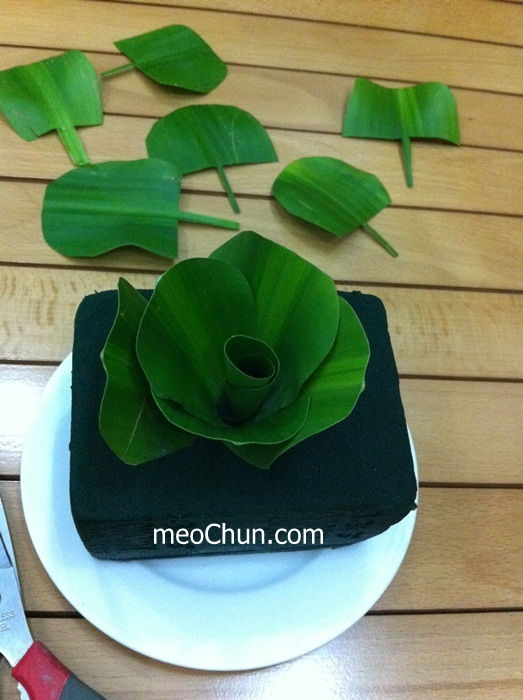 C&#225;ch l&#224;m hoa hồng từ l&#225; thiết mộc lan ấn tượng
