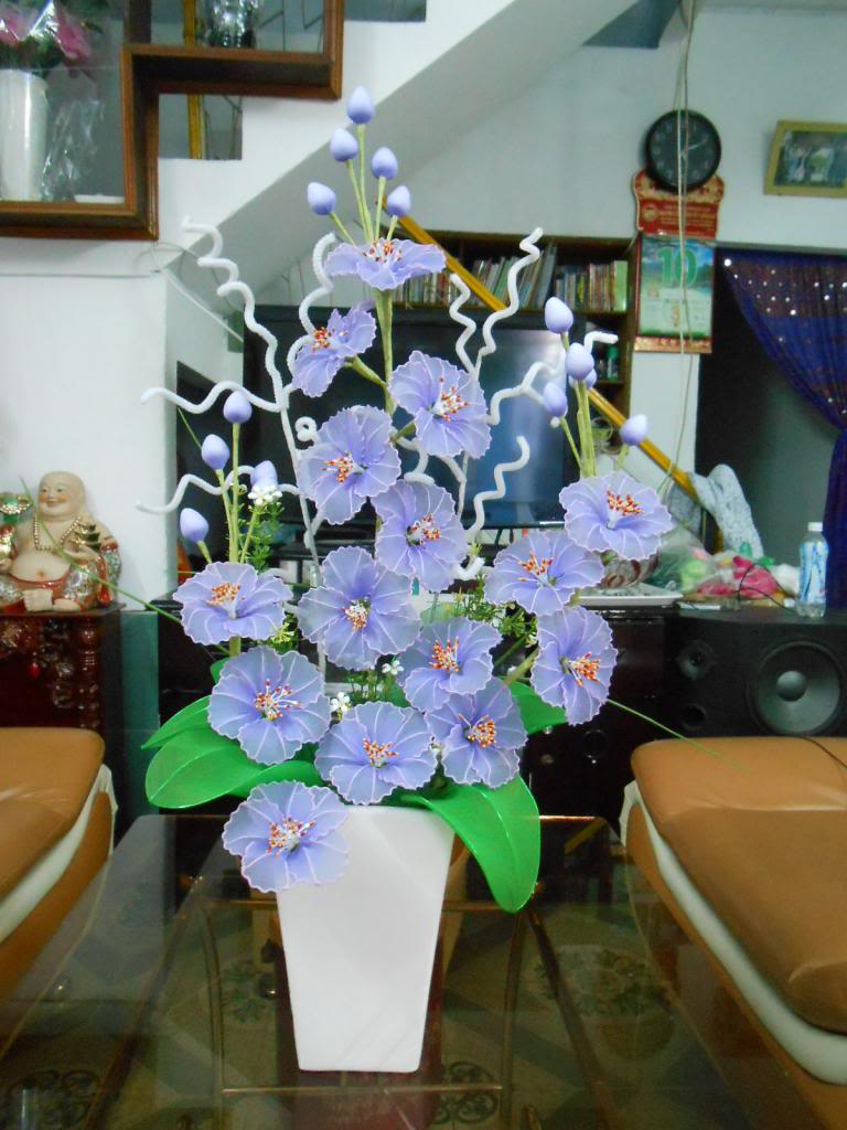 C&#225;ch l&#224;m hoa tường vi bằng vải voan cực đơn giản