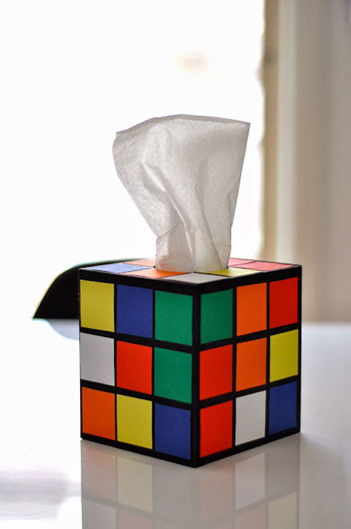 C&#225;ch l&#224;m hộp đựng giấy ăn h&#236;nh khối rubik b&#224;y Tết