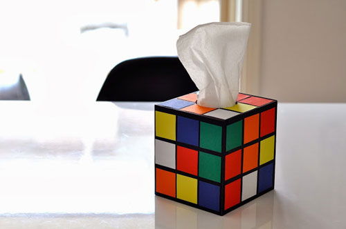 C&#225;ch l&#224;m hộp đựng giấy ăn h&#236;nh khối rubik b&#224;y Tết