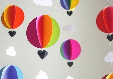 C&#225;ch l&#224;m khinh kh&#237; cầu bằng giấy trang tr&#237; nh&#224; lung linh