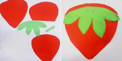 C&#225;ch l&#224;m l&#243;t nồi h&#236;nh quả d&#226;u t&#226;y từ vải nỉ cực đơn giản