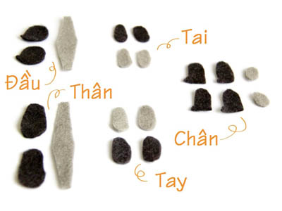 Kh&#233;o tay l&#224;m m&#243;c kh&#243;a gấu b&#244;ng nhỏ xinh