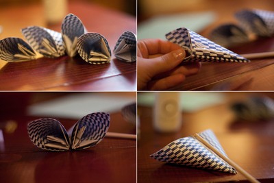 C&#225;ch l&#224;m quả cầu hoa theo phong c&#225;ch origami cực y&#234;u