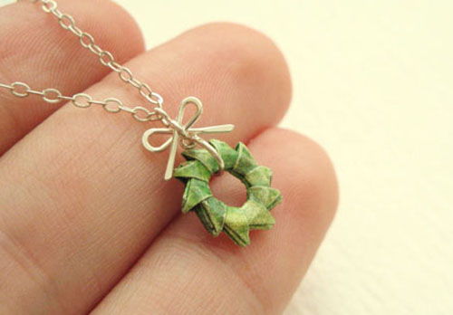 C&#225;ch l&#224;m v&#242;ng hoa giấy origami trang tr&#237; Gi&#225;ng sinh