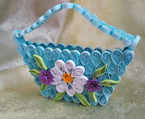 Chinh phục nghệ thuật quilling từ việc tạo giỏ xinh trang tr&#237;