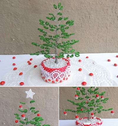 Hướng dẫn l&#224;m c&#226;y th&#244;ng Noel từ hạt cườm si&#234;u rực rỡ