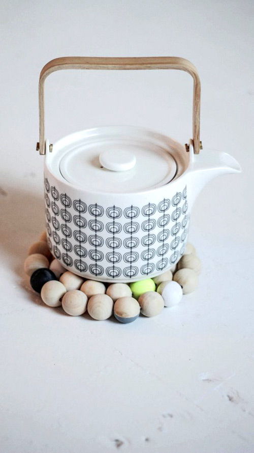 Hướng dẫn l&#224;m miếng l&#243;t nồi đơn giản từ hạt cườm gỗ