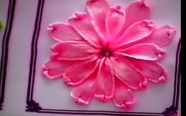 Hướng dẫn th&#234;u tranh ruy băng đơn giản m&#224; đẹp xao l&#242;ng